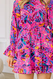 Multi Colour Print Tiered Dress