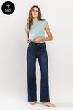 Dark Wash Straight Full Length Denim
