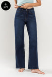 Dark Wash Straight Full Length Denim