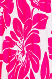 Pink Pleat Floral Off Shoulder Midi/Maxi