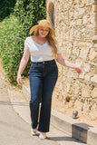 High Rise Dark Boot Cut Jean
