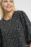 Charcoal Animal Print Sweater