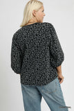 Charcoal Animal Print Sweater