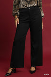 Structured Stretch Wide Leg Pant