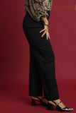 Structured Stretch Wide Leg Pant