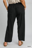 Drawstring Linen Blend Pant
