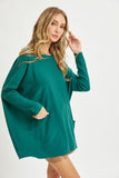 Soft Two Pocket Tunic in Hunter Green