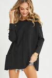 Soft Two Pocket Tunic in Black