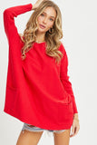 Soft Two Pocket Tunic in Red