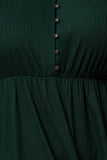 Soft Ribbed Hunter Green Dress