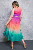 Colour Melt Midi Dress
