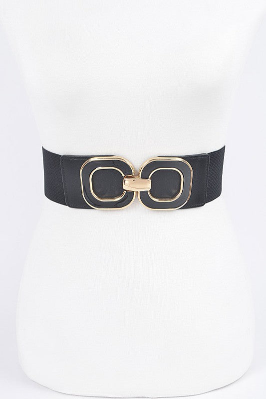 Double Ring Buckle Stretch Belt in 3 Colours – Gussied Up
