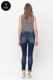 Dark Distressed Narrow Denim