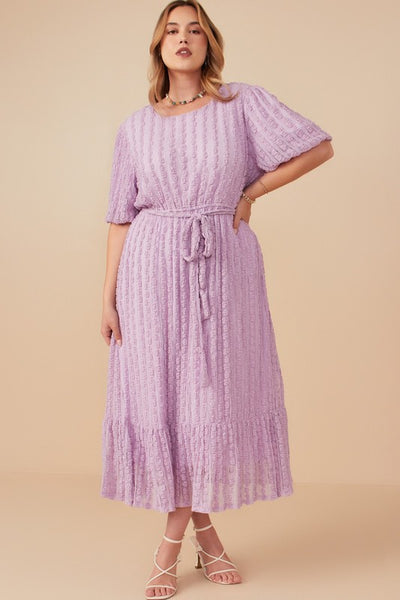 Lavender Textured Dress