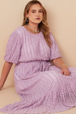 Lavender Textured Dress