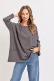 Soft Two Pocket Tunic in Grey