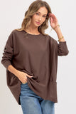 Soft Two Pocket Tunic in Brown