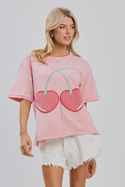 Patchwork Cherry Tee