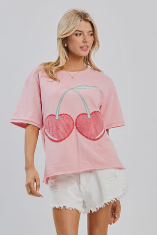 Patchwork Cherry Tee