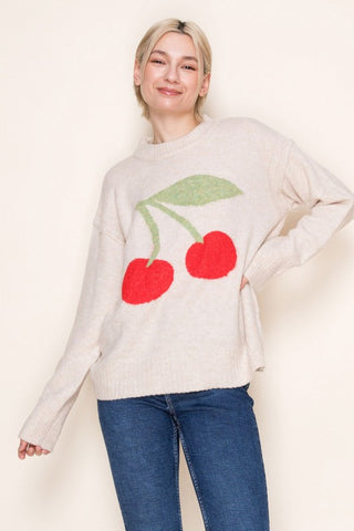 Cherry Sweater in Oat