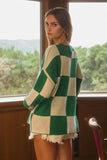 Green Checkered Sweater