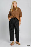 Drawstring Linen Blend Pant