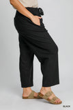 Drawstring Linen Blend Pant