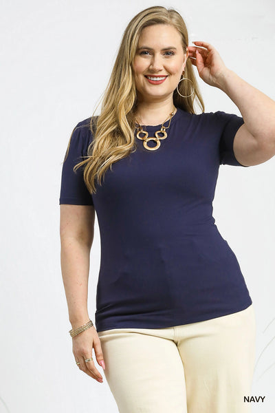 Second Skin Tee in Navy