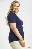 Second Skin Tee in Navy