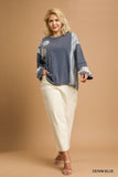 French Terry Patchwork Sweater