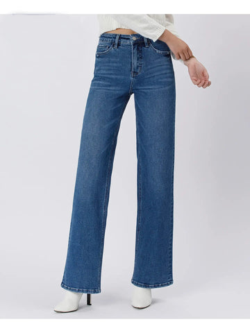 Medium Wash Straight Full Length Denim