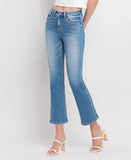 Medium Wash Flare Ankle Jean
