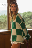 Green Checkered Sweater