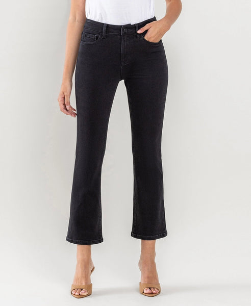 Flare Ankle Jean in Black