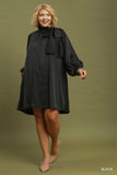 Satin Neck Bow Dress