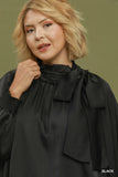 Satin Neck Bow Dress