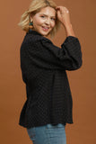 Polka Dot Button Up Top