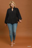 Polka Dot Button Up Top
