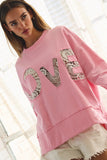 Crochet Lace Love Top in Pink