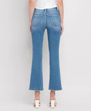 Medium Wash Flare Ankle Jean