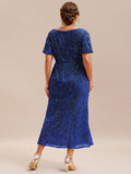 Sequin Mermaid Formal Dress in Royal Blue