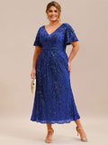 Sequin Mermaid Formal Dress in Royal Blue
