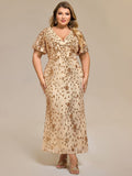 Sequin Mermaid Formal Dress in Gold