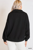 Luxe Collared V Neck Pullover