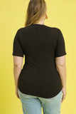 Second Skin Tee in Black