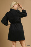 Luxe Drawstring Zip Up Dress