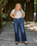 High Rise Wide Leg Denim