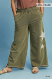 Star Patch Wide Leg Pant