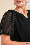 Applique Sleeve Cotton Midi Dress