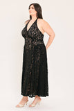 Halter Lace Midi Dress